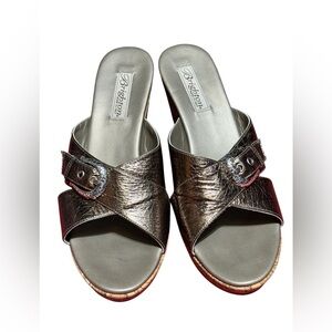 Brighton Women's Bronze Wedge Sandals